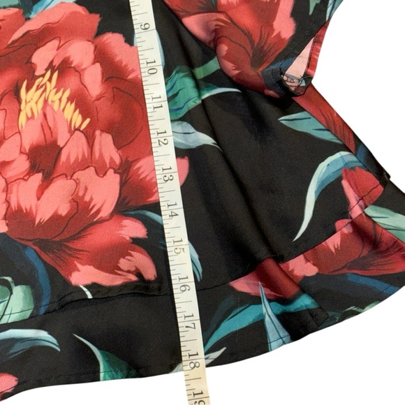 Show Me Your Mumu Candice Crop Top Floral Ruffle Print Woman’s Sz L - Picture 5 of 14